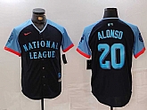 Men's New York Mets #20 Pete Alonso Navy 2024 All Star Limited Stitched Jersey,baseball caps,new era cap wholesale,wholesale hats